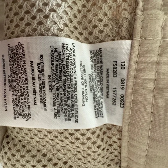 Men’s Plus Size Beige Convertible Omni Shade Moisture Wicking Nylon Pants 54x30 - Picture 5 of 10